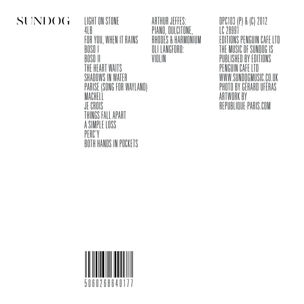 SUNDOG Insofar CD ALBUM